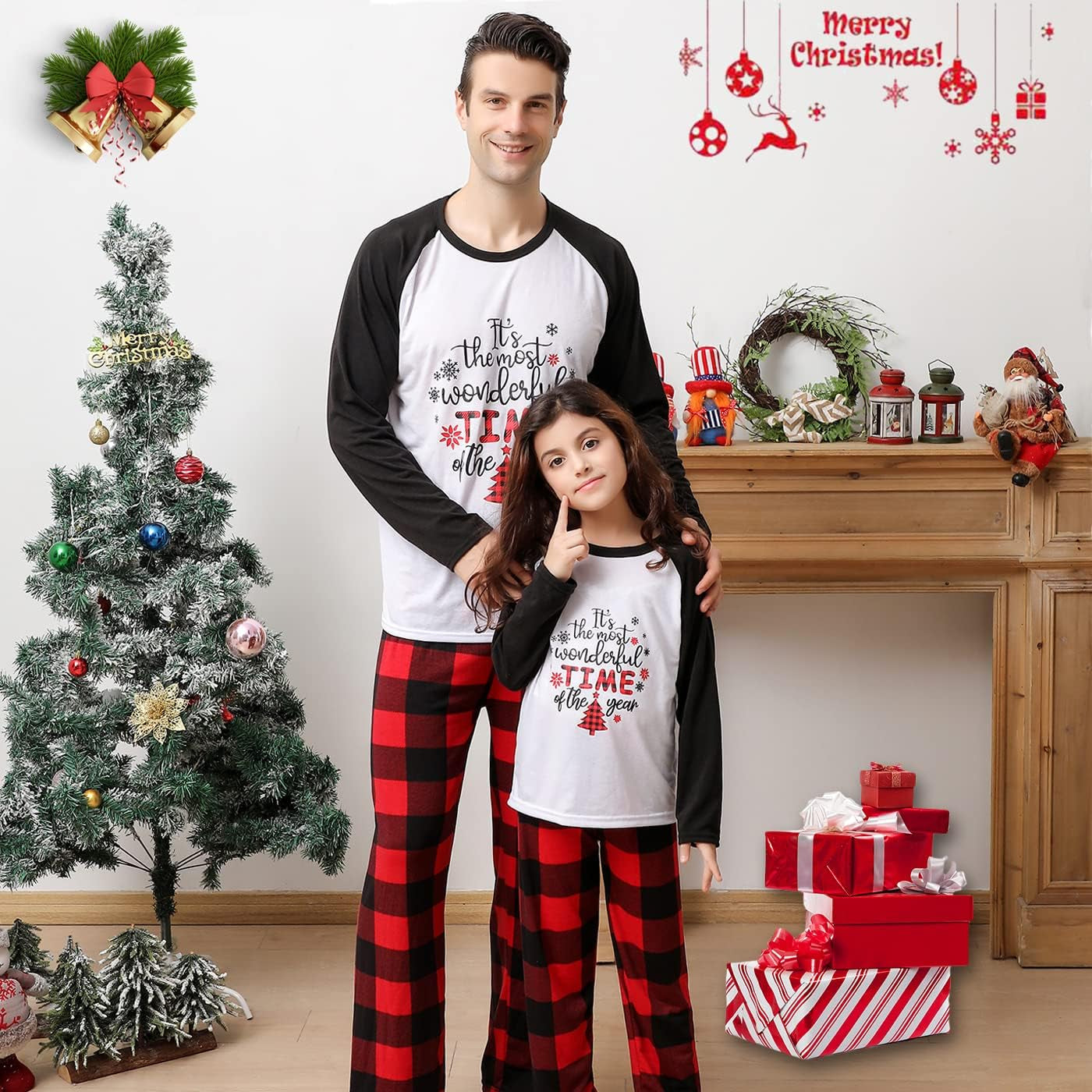 Christmas Winter Matching Pajamas for Family for Women, Men, and Kids