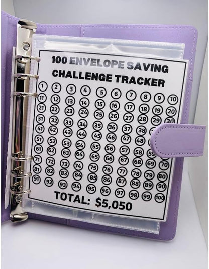 100 Envelope Challenge Binder; Save $5,050 