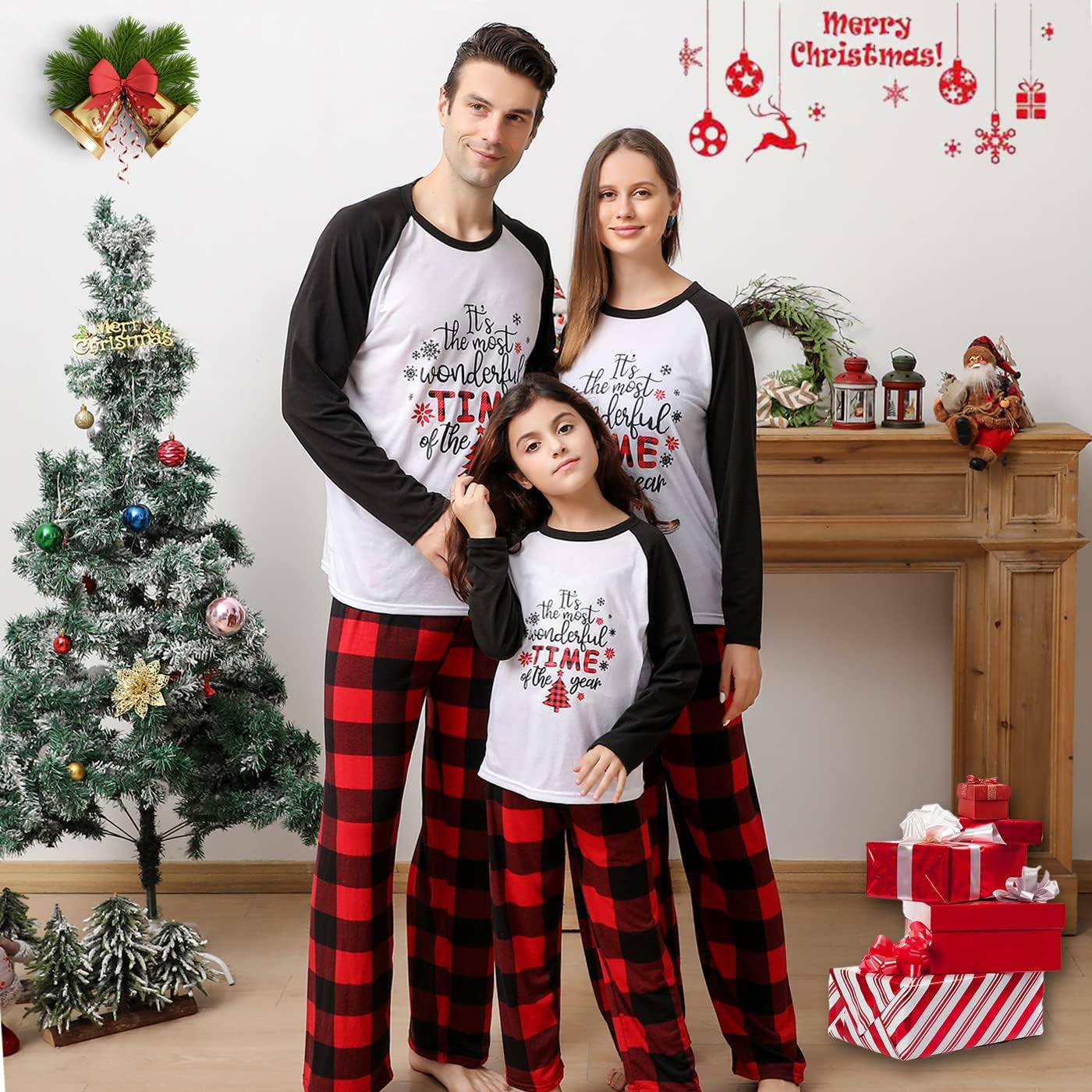 Christmas Winter Matching Pajamas for Family for Women, Men, and Kids