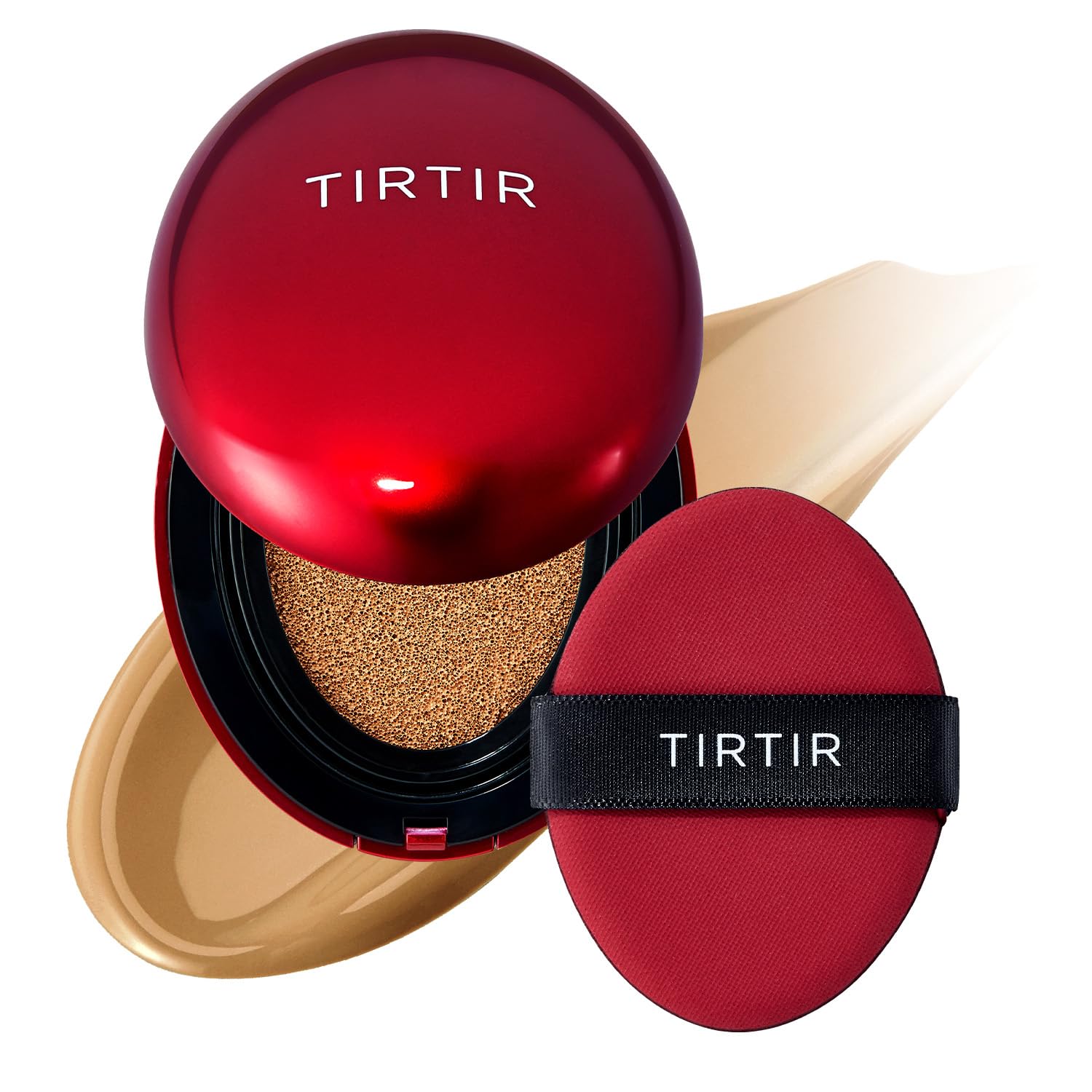 TIRTIR Mask Fit Red Cushion Foundation for Glass Skin, Long-Lasting, Lightweight, Buildable Coverage Make up 