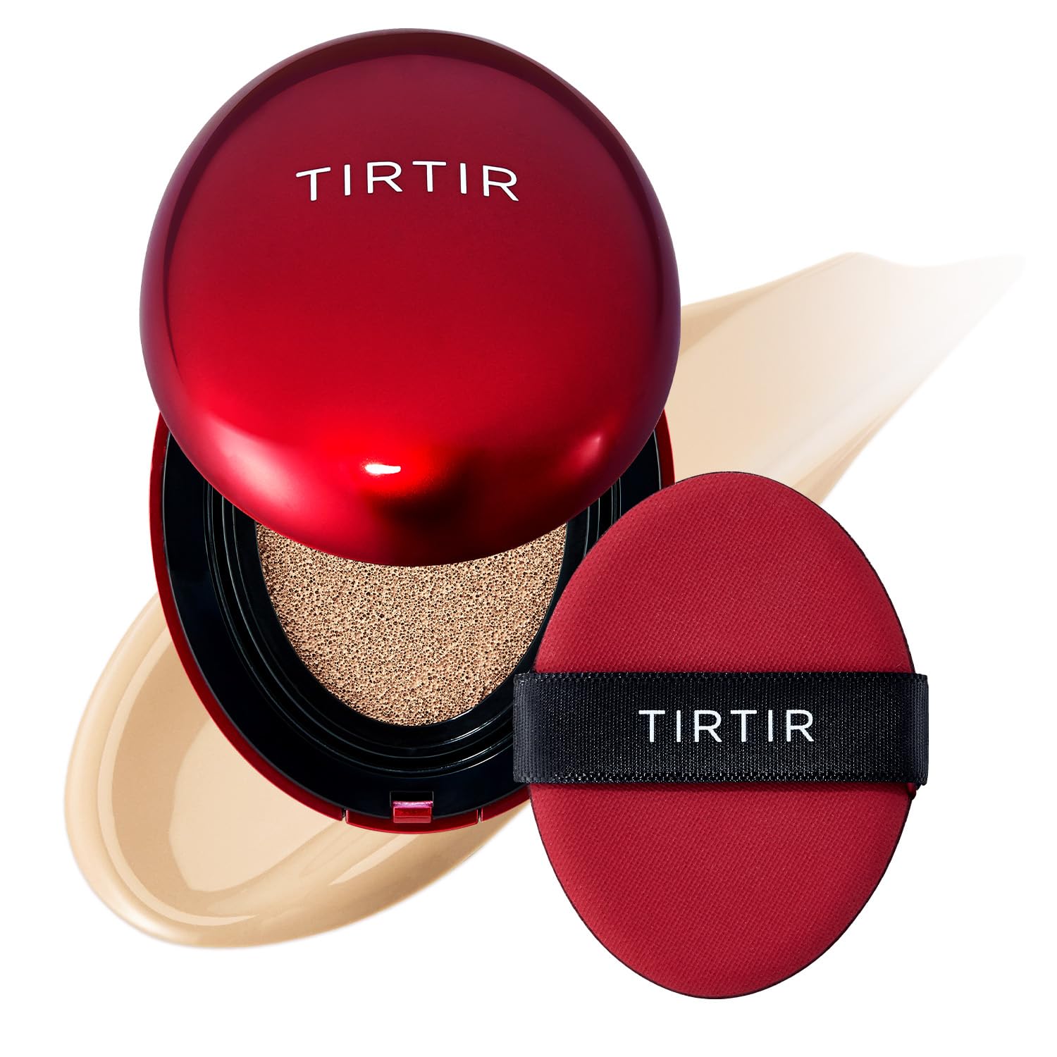 TIRTIR Mask Fit Red Cushion Foundation for Glass Skin, Long-Lasting, Lightweight, Buildable Coverage Make up 