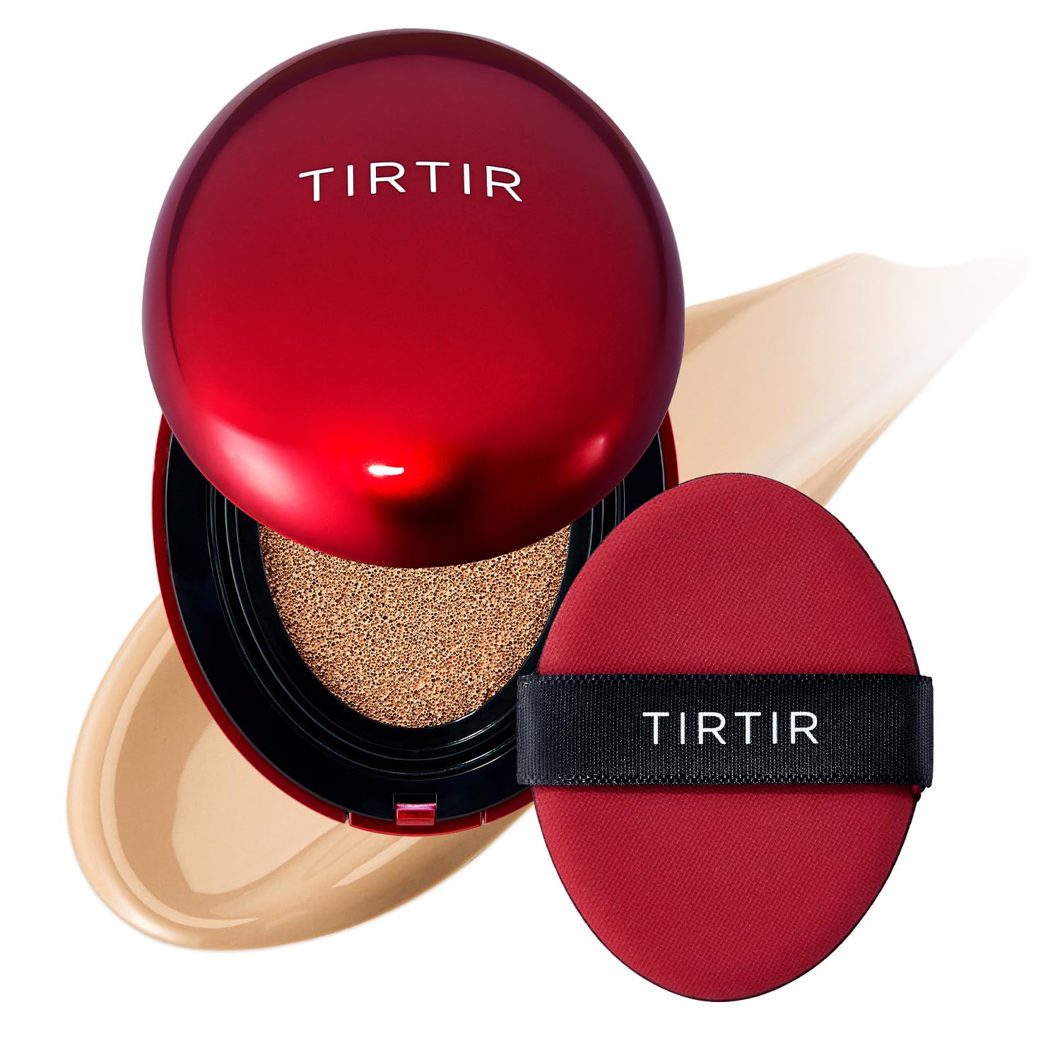 TIRTIR Mask Fit Red Cushion Foundation for Glass Skin, Long-Lasting, Lightweight, Buildable Coverage Make up 