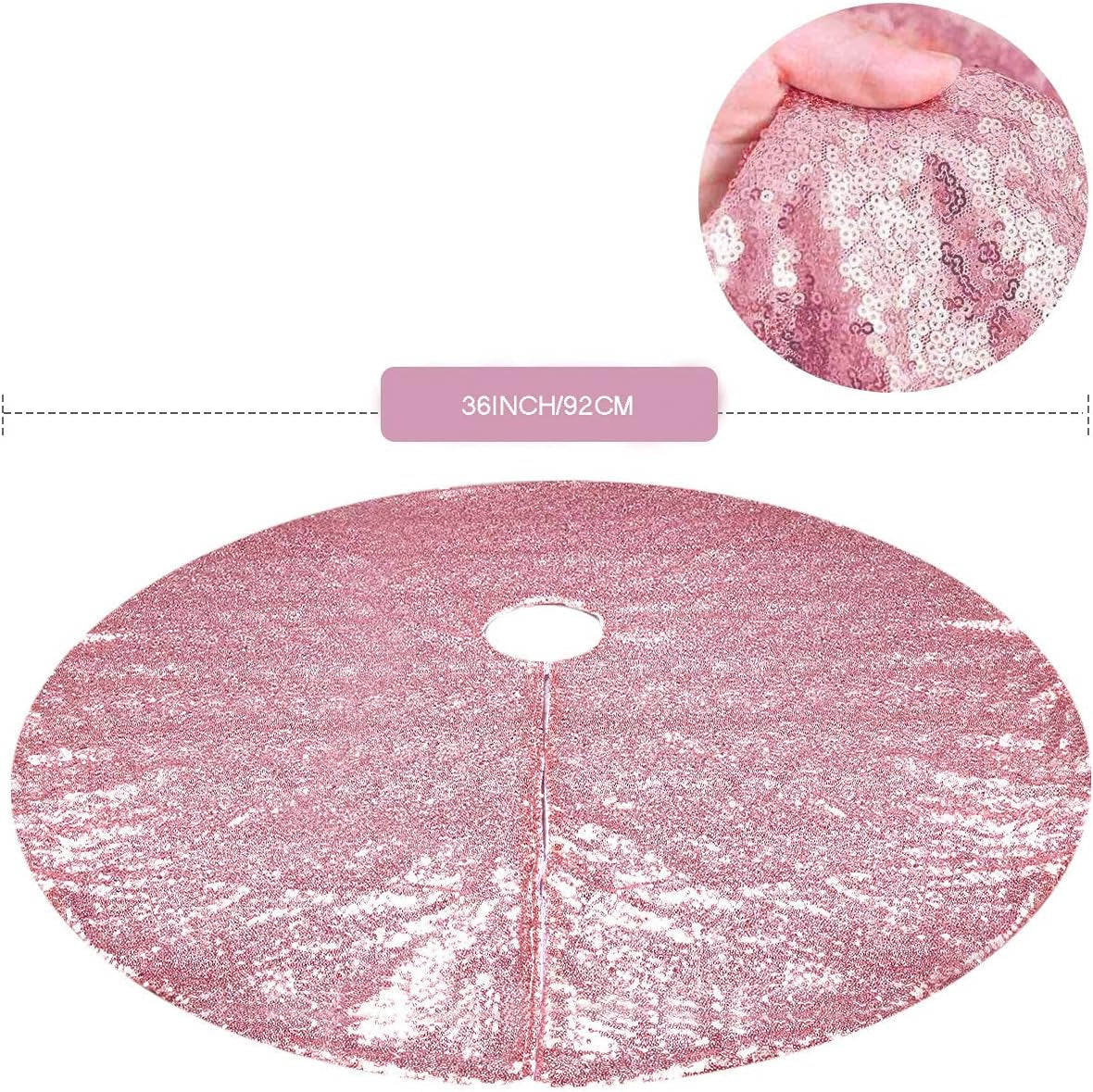 Pink Tree Skirt, 36 Inch