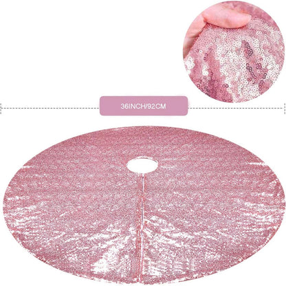 Pink Tree Skirt, 36 Inch