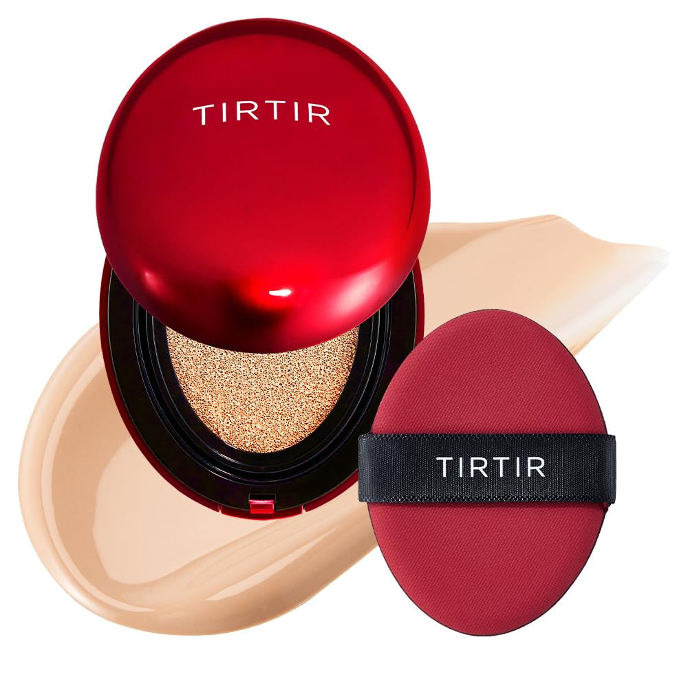 TIRTIR Mask Fit Red Cushion Foundation for Glass Skin, Long-Lasting, Lightweight, Buildable Coverage Make up 