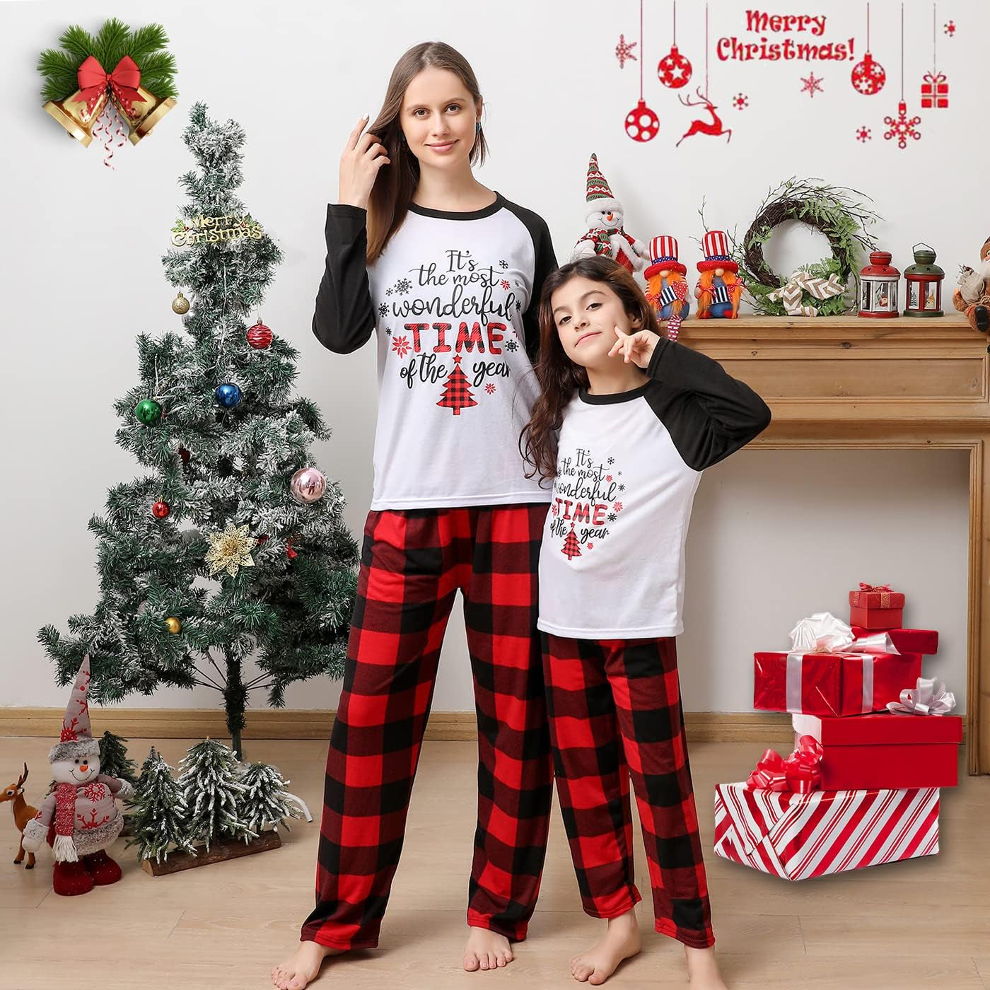 Christmas Winter Matching Pajamas for Family for Women, Men, and Kids